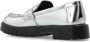 TORY BURCH Metallic Eco Leren Loafers Ronde Neus Gray Dames - Thumbnail 5