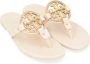 TORY BURCH Metal Miller Soft Cream Flip Flops Beige Dames - Thumbnail 3
