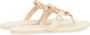 TORY BURCH Metal Miller Soft Cream Flip Flops Beige Dames - Thumbnail 4