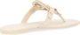 TORY BURCH Metal Miller Soft Cream Flip Flops Beige Dames - Thumbnail 5