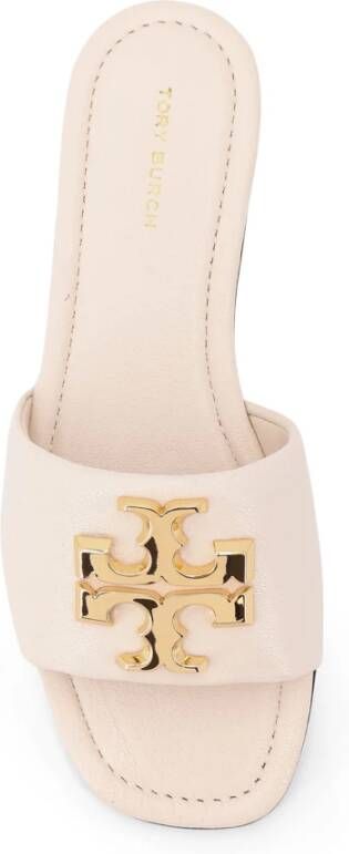 Tory Burch Metalen Logo Leren Sandalen