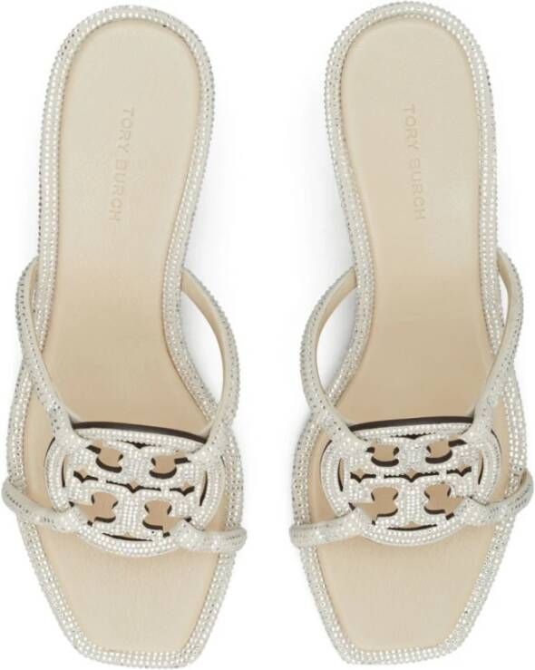 Tory Burch Miller leren sandalen met hak