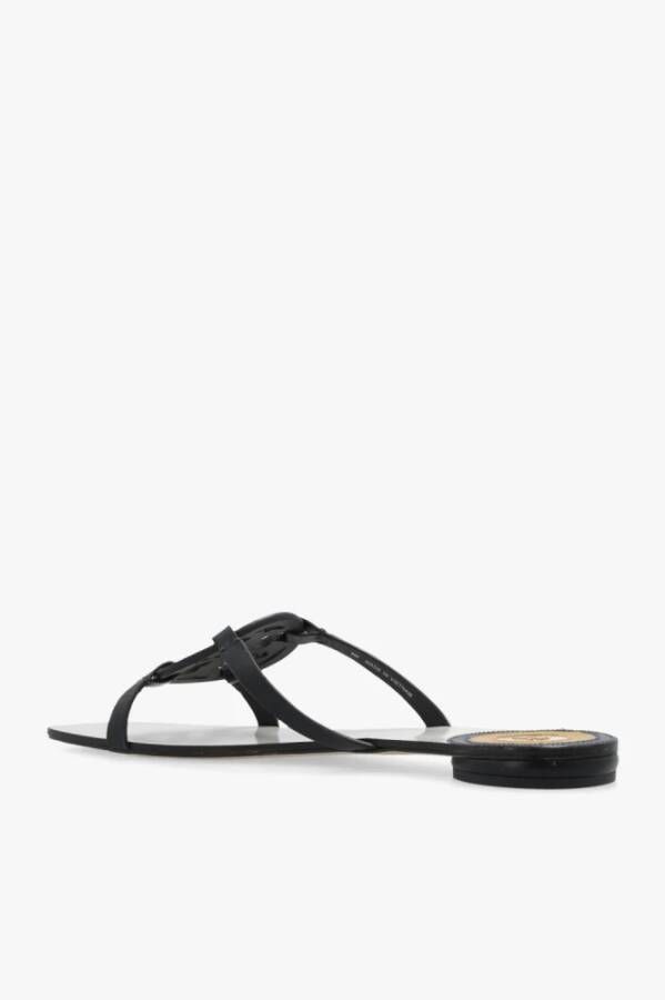 TORY BURCH Miller leren slides Zwart Dames