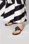 TORY BURCH Zwarte Casual Open Platte Sandalen Black Dames - Thumbnail 2