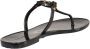 Tory Burch Miller jelly sandalen dames metaal rubberrubber 10 Zwart - Thumbnail 5