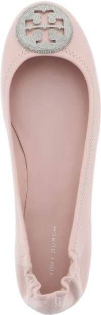 TORY BURCH Minnie Travel Ballet Flats Pink Dames