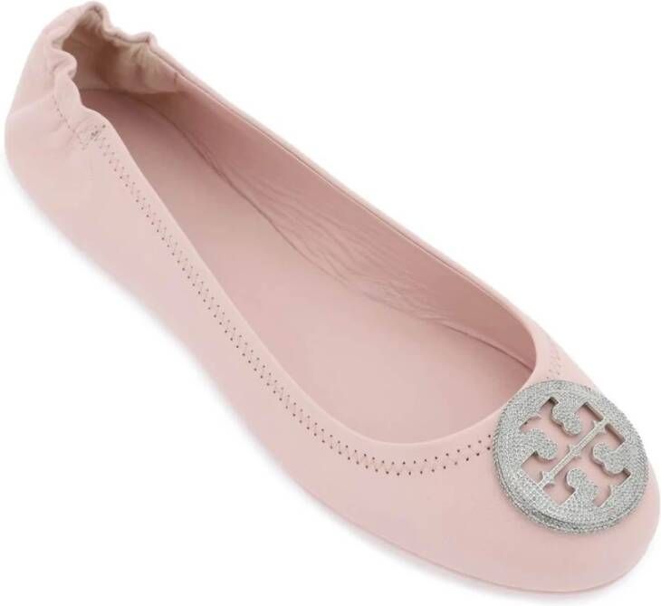 TORY BURCH Minnie Travel Ballet Flats Pink Dames