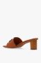 TORY BURCH Bruine Hak Slides Bruin Dames - Thumbnail 5