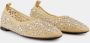 TORY BURCH Ballerina's met glinsterende kristallen Beige Dames - Thumbnail 3