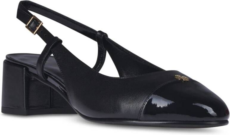 TORY BURCH Platte Cap-Toe Slingback Schoenen Black Dames