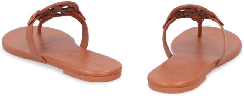 Tory Burch Platte leren sandalen