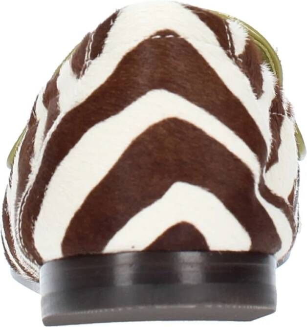 TORY BURCH Platte schoenen Bruin Multicolor Dames