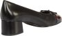 TORY BURCH Zwarte leren strikdetail middelhakpompen Black Dames - Thumbnail 7