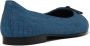 TORY BURCH Gestikte Cap-Toe Ballet Flats Blue Dames - Thumbnail 7