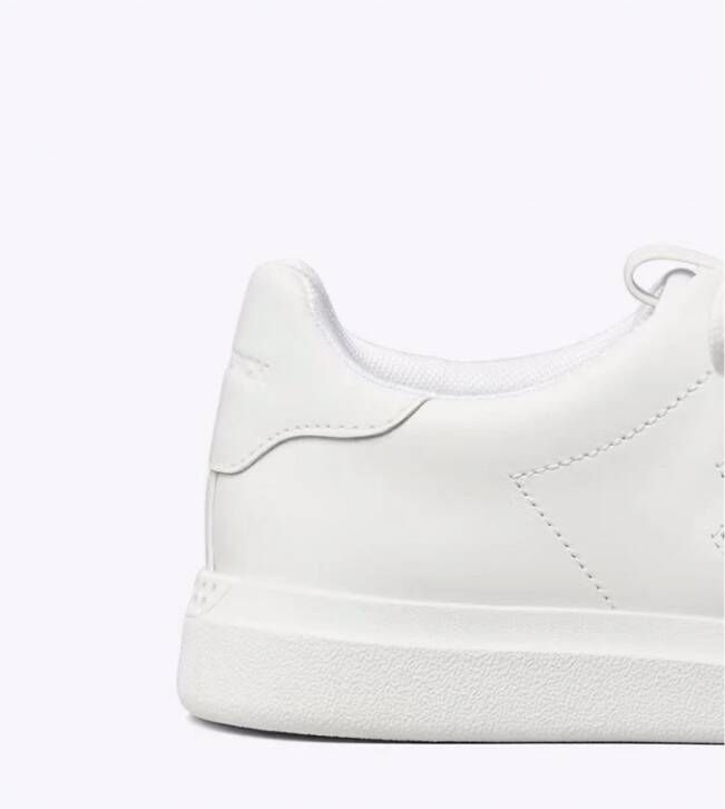 Tory Burch Retro-geïnspireerde Witte Court Sneakers