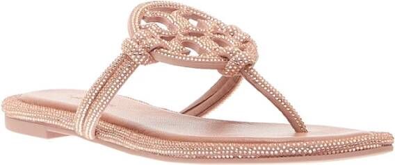 TORY BURCH Rosa Strass Flip Flops Pink Dames