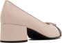 TORY BURCH Roze Zwarte Korrelige Leren Hak Pink Dames - Thumbnail 5