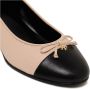 TORY BURCH Roze Zwarte Korrelige Leren Hak Pink Dames - Thumbnail 6