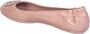 Tory Burch Roze Ballerina Flats Slangeffect - Thumbnail 2