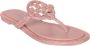 TORY BURCH Roze Kristalversierde Leren Sandalen Pink Dames - Thumbnail 2