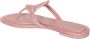 TORY BURCH Roze Kristalversierde Leren Sandalen Pink Dames - Thumbnail 3