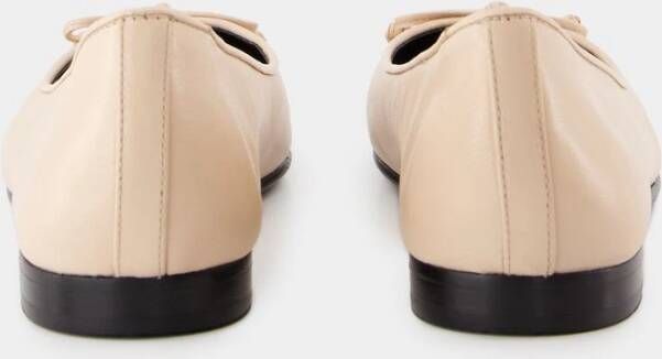 TORY BURCH Roze Leren Ballerina's Instap Ronde Neus Pink Dames