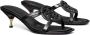 TORY BURCH Zwarte Miller Bombé Sandalen van Kalfsleer Black Dames - Thumbnail 2