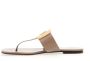 TORY BURCH Chique Beige Leren Sandalen Beige Dames - Thumbnail 3