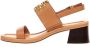 TORY BURCH Eleanor Logo Sandaal Bruin Dames - Thumbnail 3