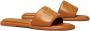 TORY BURCH 202 Bourbon Miele Gold Sport Slides Brown Dames - Thumbnail 8