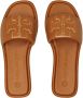 TORY BURCH 202 Bourbon Miele Gold Sport Slides Brown Dames - Thumbnail 10