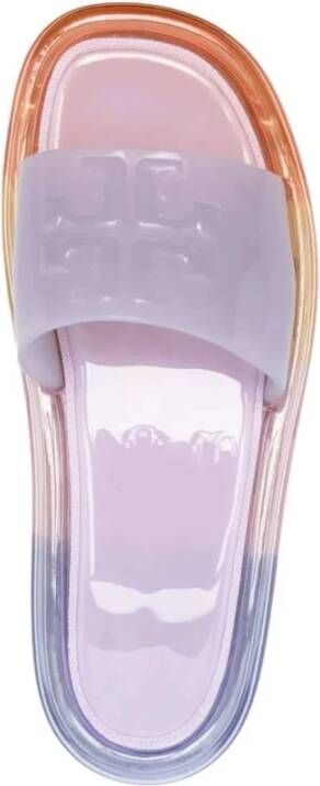 TORY BURCH Bubble Jelly Transpart Slides Paars Dames