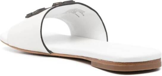 TORY BURCH Witte Leren Slides Wit Dames