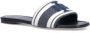 TORY BURCH Elegante blauwe slide sandalen met witte details Blauw Dames - Thumbnail 7