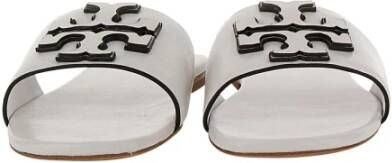 TORY BURCH Stijlvolle witte leren sandalen Wit Dames