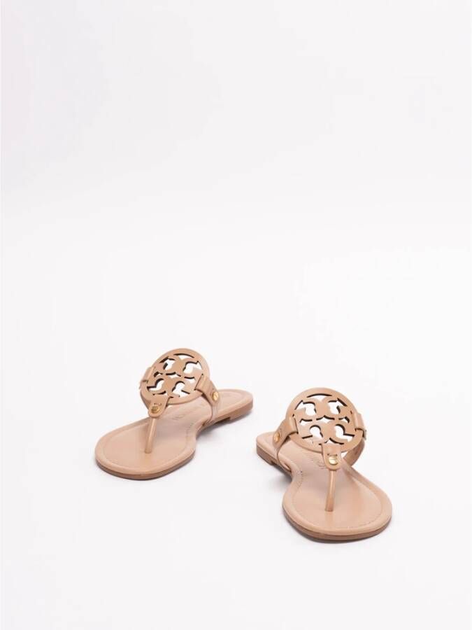 TORY BURCH Stijlvolle Miller Sliders in Licht Zand Beige Dames