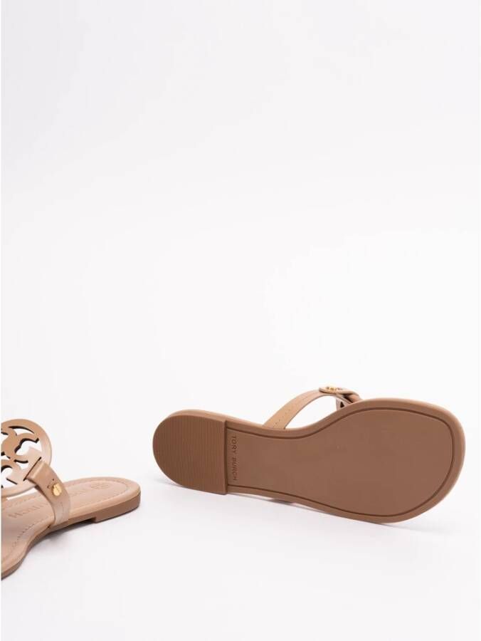 TORY BURCH Stijlvolle Miller Sliders in Licht Zand Beige Dames