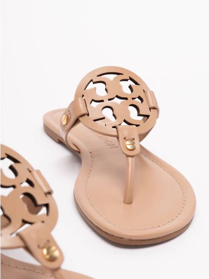 TORY BURCH Stijlvolle Miller Sliders in Licht Zand Beige Dames