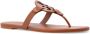 TORY BURCH Leren sandalen voor warm weer Bruin Dames - Thumbnail 4
