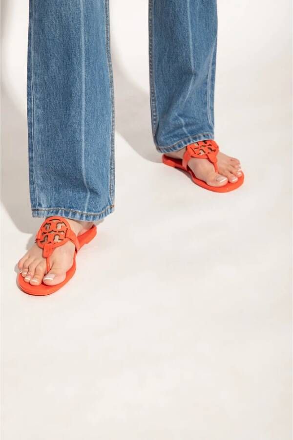 TORY BURCH Oranje Patentleren Slides Oranje Dames