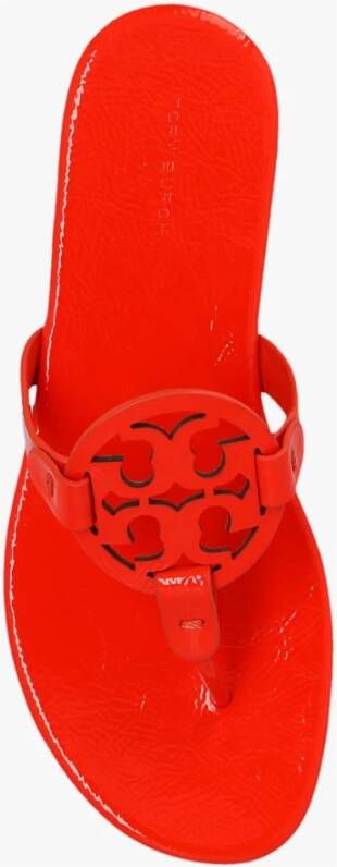 TORY BURCH Oranje Patentleren Slides Oranje Dames
