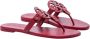 TORY BURCH Rode Leren Miller Flip Flops Rood Dames - Thumbnail 3