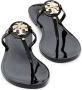 Tory Burch Miller jelly sandalen dames metaal rubberrubber 10 Zwart - Thumbnail 13