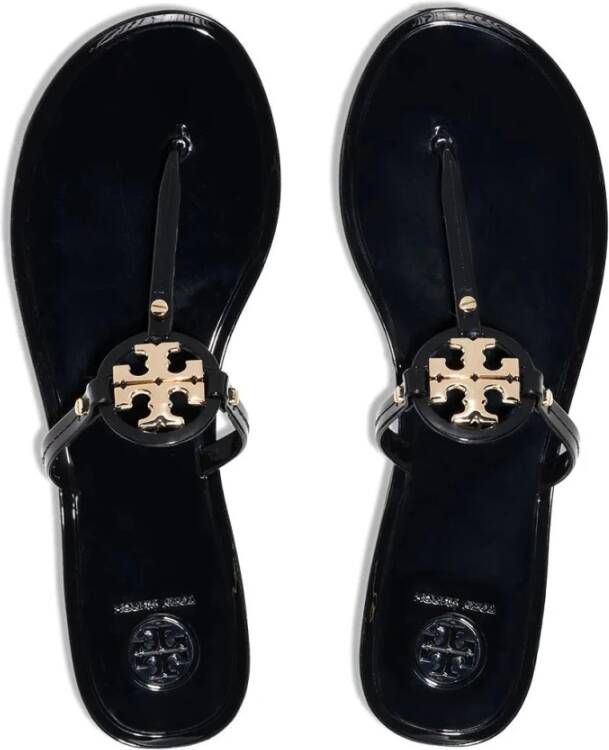 Tory Burch Miller jelly sandalen dames metaal rubberrubber 10 Zwart - Foto 15