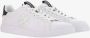 TORY BURCH Leren Court Sneakers Vetersluiting Platte Zool White Dames - Thumbnail 7