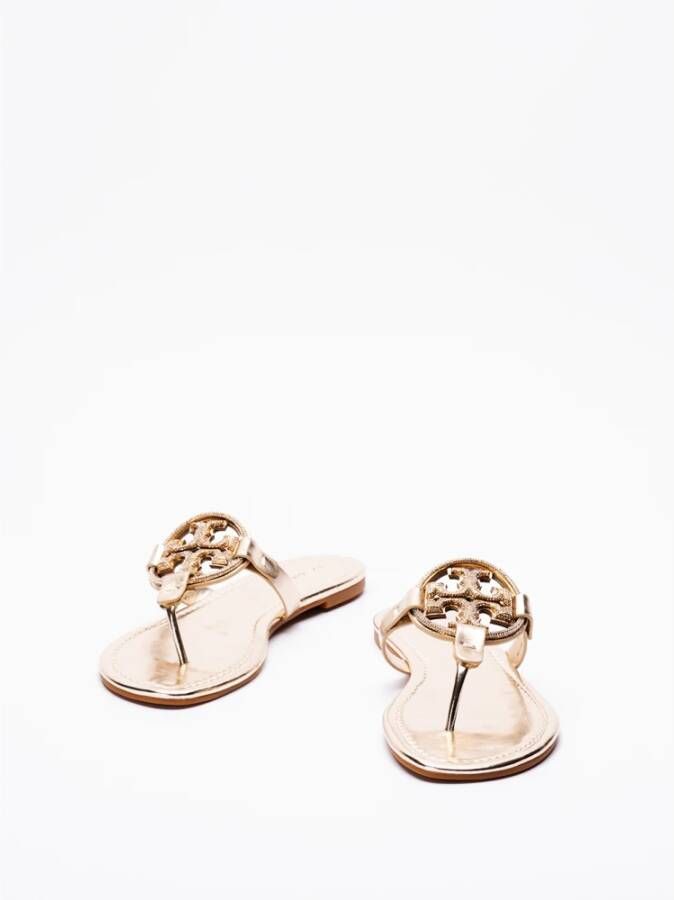 TORY BURCH Spark Gold Miller Pave Teenslippers Yellow Dames
