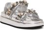 TORY BURCH Sportieve zilveren sandalen met strass detail Multicolor Dames - Thumbnail 2