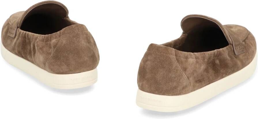 Tory Burch Suede Ballerina Loafers Ronde Neus
