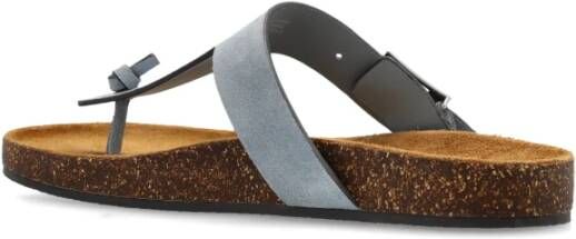 TORY BURCH Suede mules Gray Dames