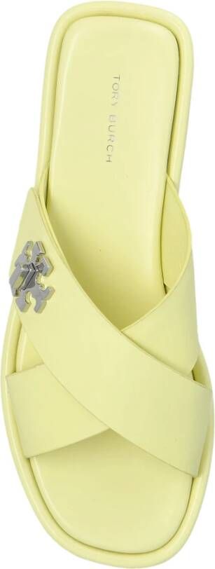 Tory Burch T Lock cross slide sandalen